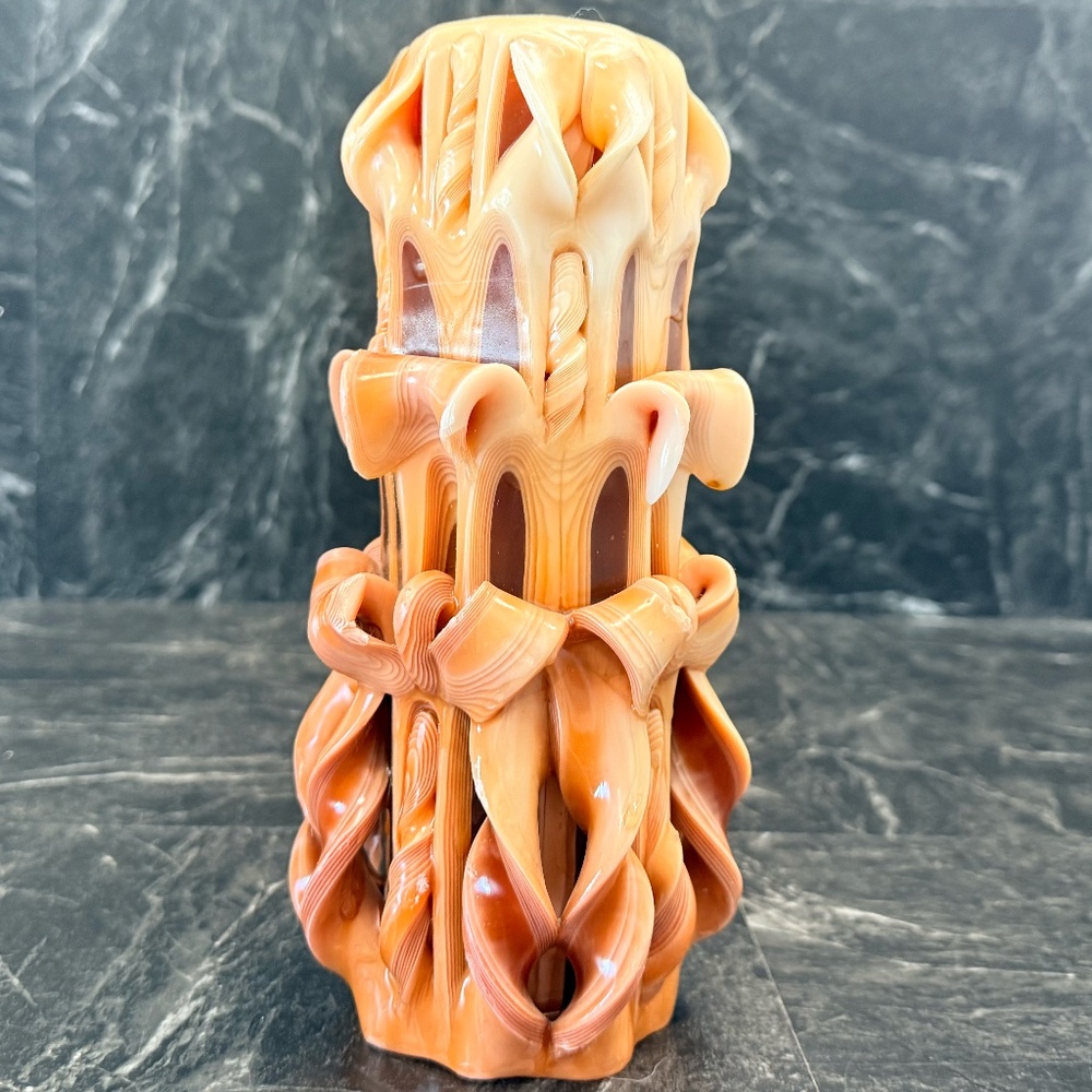 Carved Handmade Candle - Picture 4 of 13